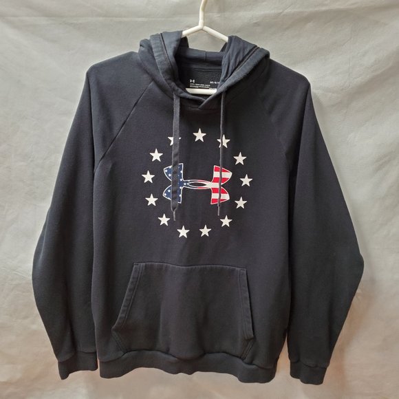red white and blue under armour hoodie